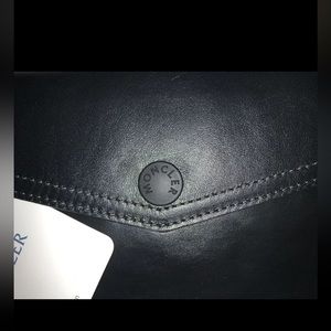 Moncler -wallet/ Clutch / Purse /bag Leather Black 5”x7” Inches